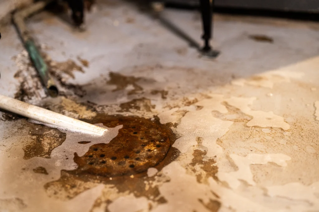 Basement Floor Drain Backing Up with Water